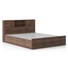 Amy Engineered Wood King Size Box Storage Bed In Classic Walnut Finish