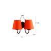 Edwena Orange Fabric Wall Light