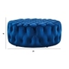 Kolden Ottoman Color in Navy Blue