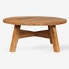 Ava Indonesian Teak Outdoor Table In Light Brown Finish