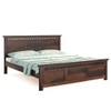 Madhvi Solid Wood Queen Size Bed Without Storage Bed In Provincial Teak  Finish