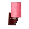 Devansh Solid Wood Electric Wall Light in Pink Colour with Pink Shade Count of 1 Light