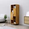 Hexa Engineered Wood Bookshelf Multipurpose Storage Rack in Giant Wood Colour