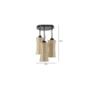 Shiloh Beige Bamboo Cluster Hanging Light