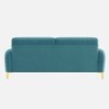Monly Velvet 3 Seater Sofa Aqua Blue Color