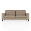 Verona Premium 3 Seater Fabric Sofa in Biscuit Velvet Colour