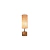 London Beige jute & solid wood table lamp