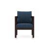 Alden 1 Seater Wooden Sofa (Indigo Blue Honduras)