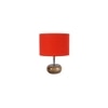 Blakely Orange cotton & solid wood table lamp