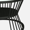 Metalzu Square Metal Nesting Coffee Table Set Black Finish White Porcelain Top Set Of 2