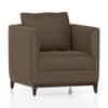 Florence Premium 1 Seater Fabric Sofa in Truffle Beige Velvet Colour
