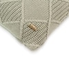Danube Desert Sage Cotton Knitted Cushion Cover 12X20 Inches