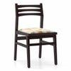 Arabia Leon Solid Wood 4 Seater Dining Table With Set Of 4 Chairs (Colour- Mustard Florals, Finish- Mahogany)