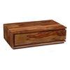 Vector Rectangular Solid Wood Coffee Table In Teak Finish