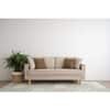 Scandinavian Nexon Three Seater Sofa Natural Wood Finish