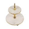 Marble 2-Tier Cake Stand