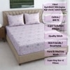 Neel Pink Floral 400 TC Cotton Fitted Super King Size Bedsheet with 2 Pillow Covers – Threads