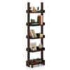 Austen Solid Wood Bookshelf in Mahogany Finish