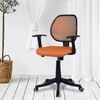 Jaazza Low Back Ergonomic Chair in Orange Colour