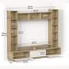 Bluewud Fenily Engineered Wood Tvcabinet In European Oak & White Finish