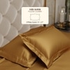 Stoa Paris Satin Pillow Covers,  Premium Plain Pillow Cover Set of 2, 68L x 45W cms - Eternal Glow