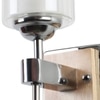 Eliante Modern Wall Lights Mild Steel & Glass Material Chrome, Brown & White Finish