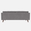 Reiti Velvet 3 Seater Sofa in Grey Colour