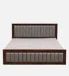 Dijon Sheesham Wood Queen Size Bed in Provincial Teak Finish With Box Storage 60x78 inches
