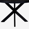Vervella Shine Solid Wood 4 Seater Dining Table in Black Finish