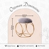 Classic Velvet Ring Metallic Stool in Grey Color