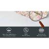 Maia Stainless Steel Baby Cradle with Mosquito Net Florals & Stripes