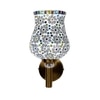 Devansh Metal Electric Wall Light in Gold Colour with Multi Shade Count of 1 Light