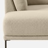Modernelegance Wood Right Aligned 3-Seater With Upholstery Non Storage Sofa In Beige Colour