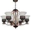 Eliante S-322-6Lp Mild Steel 6-Light Chandelier, Modern Ceiling Lighting Fixture