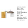 Hexa Engineered Wood Coffee Table In Frosty White And Giant Wood