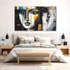 The Castle Decor Woman Abstract Wall Painting Wooden Framed Digital Painting 27x48 Inch (Style 1)