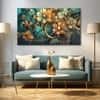 The Castle Decor Multicolour Flower Wall Art Set of 5 Wooden Framed Painting 27x48 Inch (Style 1)