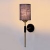Devansh Metal Electric Wall Light in Black Colour with Blue Shade Count of 1 Light