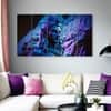 The Castle Decor Lord Shiva Wall Painting Wooden Framed 27x48 Inch (Style 4)