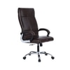 Ettorez Amaze Premium Leatherette High Back Chair In Brown Colour