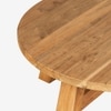 Ava Indonesian Teak Outdoor Coffee Table In Light Brown Finish