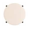 Doe Buck Modern Beige Upholstered Counter Height Bar Stool with Black Metal Frame