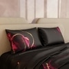 Stoa Paris 300TC UltrSatin Super King Bedsheet with 2 Pillow Covers Satin Super Magenta Gold