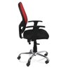 Oxter Medium Back Mesh Office Chair (Red-Black)