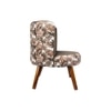 Easy Chair with Cushion in Brown Color