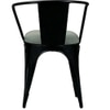 Ferro Iron Dining Chair in Black Colour