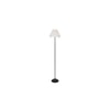 Sheldon Black Cotton Shade Floor Lamp