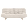 Bonnes 3 Seater Fold Out Sofa cum Bed  in Cream Colour