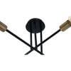 Six Head Sputnik Black Mordern Chandelier