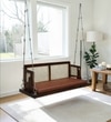 Reversable Wooden  Swing In Sheesham Wood Finsih